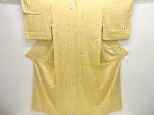 菱に花模様小紋着物